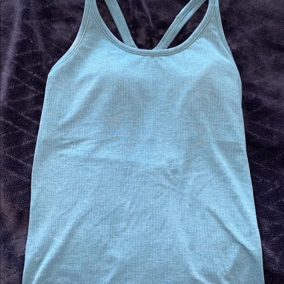 lululemon athletica Tops - Lululemon Size 10 Ebb To Street Tank Blue Cast  Sport Top